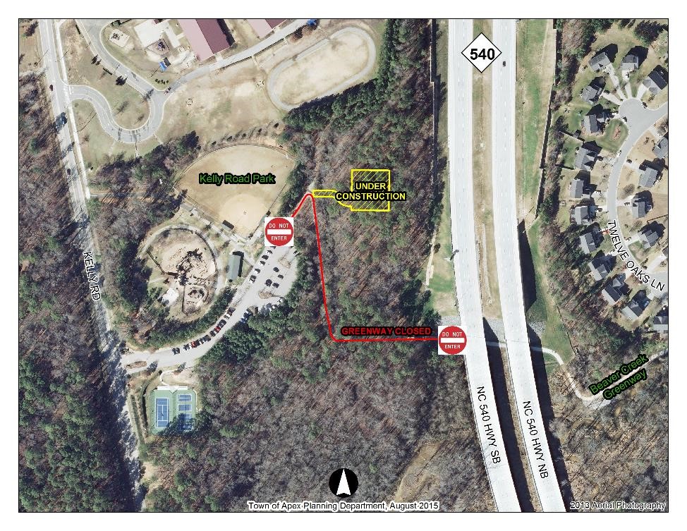Kelly Road Park Greenway Closing